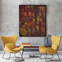 Abstract Original Painting on Canvas, 28X28&quot;, One of a kind Artwork, Wal... - £159.87 GBP