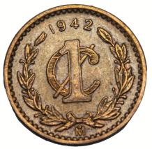 Mexico Centavo, 1942~Excellent~Free Shipping #A148 - £3.19 GBP