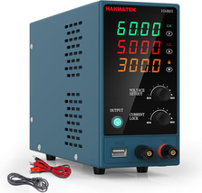 HANMATEK Adjustable DC Power Supply (0-60 V 0-5 A) with Output Enable/Di... - $142.66