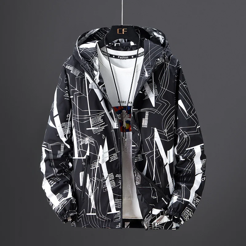 Hip Hop 2023 Jacket Windbreaker Men  Japan Multi Pockets Casual Track Jacket Hoo - £419.79 GBP