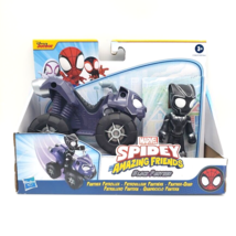 HASBRO Marvel Spidey Amazing Friends-Black Panther &amp; Patroller Vehicle N... - $19.75