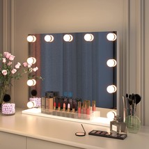 Ylued Vanity Mirror Makeup Mirror With Lights, Hollywood Lighted Mirror, White - £63.33 GBP