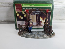 Open Box Holiday Time Welcome Silver Spurs Ranch  Christmas Village Decoration - £15.49 GBP