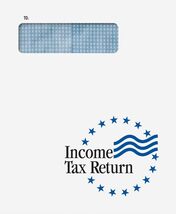 Income Tax Return Window Stars Envelope Peel and Seal Size 9 1/2 x 11 1/2 - $1,452.67 MXN