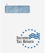 Income Tax Return Window Stars Envelope Peel and Seal Size 9 1/2 x 11 1/2 - €68,00 EUR