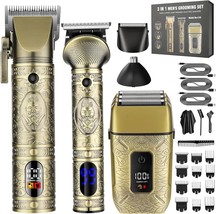 Professional Hair Clippers For Men 3 In 1 Hair Trimmer Beard Trimmer Ele... - £99.83 GBP