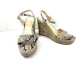 Vince Camuto Espadrille Sandal Women 9.5B Marybell Shoes Brown Wedge Sna... - $27.55 CAD