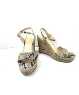 Vince Camuto Espadrille Sandal Women 9.5B Marybell Shoes Brown Wedge Sna... - €16,98 EUR