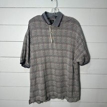 TSR USA Vintage Knit Collared Size XL Men&#39;s Colorful Geometric Polo Shirt - $25.60