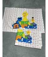 1980s Sesame Street 2 Pillowcases Alphabet Bert Earnie Big Bird Cookie V... - £13.00 GBP