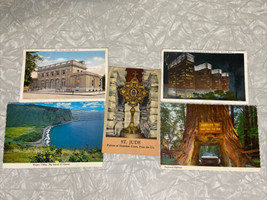 5 Vtg Travel Sites Postcards. 1940s. Hawaii General Motors Redwood Hiway Antigo+ - £9.11 GBP