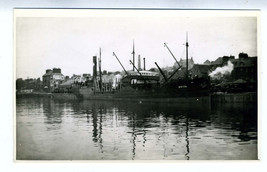 S S BRITA Ship Real Photo Postcard Swedish Built 1908  - $39.70