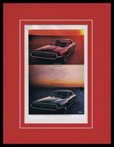1968 Ford Thunderbird Hot Cool Bird Framed 11x14 ORIGINAL Vintage Advertisement - £35.60 GBP