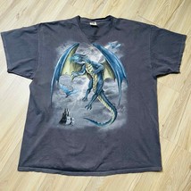 Blue Dragon Flame Fire Dragon Shirt 2XL - £14.42 GBP