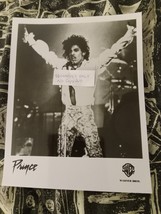 PRINCE WITH BOTH HANDS UP IN THE AIR 8X10IN. BLACK&amp;WHITE PROMO PHOTO!! V... - £3.13 GBP
