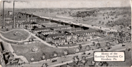 Postcard Home of the Hershey Chocolate Co Hershey PA 5.5&quot; x 2.75&quot;  1907 ... - £10.17 GBP