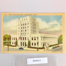 Vintage 1942 Linen Postcard Post Office Building Long Beach California H... - $14.92