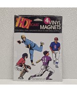 Hot Board Vinyl Magnets 4 Baseball Players Vintage 1993 - $33.78 CAD