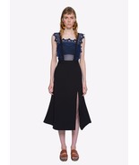 NWT Self-Portrait Angelique Frilled Split Front Sculptured Midi Dress UK... - $318.50