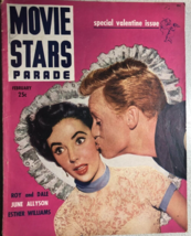 MOVIE STARS PARADE Magazine February 1950 Roy Rogers, Elizabeth Taylor cover - £11.83 GBP