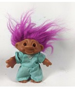 Troll Nurse with Pink Hair Turquoise Outfit - £12.64 GBP