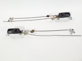 1991 Nissan 300ZX OEM Pair Door Handles With Lock Cable Has Wear - $52.27