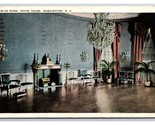 Bianco Casa Blu Room Interno Washington Dc Wb Cartolina N25 - $3.39