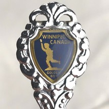 Winnipeg Canada Golden Boy Vintage Souvenir Spoon - £7.95 GBP
