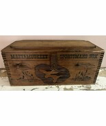 Vintage Wooden Field Box Crate Mattamuskeet Sportsman Box 23&quot;x 9&quot;x 10&quot; w... - $1,343.97 MXN