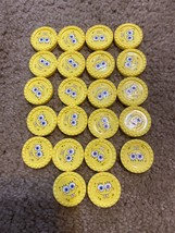 SpongeBob Connect Four Replacement Tokens Yellow (22) Board Pieces Parts - $5.89