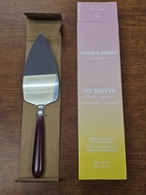 Noon &amp; Moon Pie Server Stainless Steel w/Ceramic Handle New - $22.15 CAD