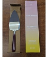 Noon &amp; Moon Pie Server Stainless Steel w/Ceramic Handle New - $22.15 CAD