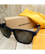 Eyebuydirect Matte Blue Square Polarized Sunglasses w/ Dust Bag - Tide 5... - $47.32 CAD