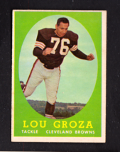 1958 Topps #52 Lou Groza  Cleveland NM - £12.06 GBP