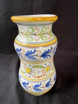 antique italy ceramic albarello - pharmacy jar . - £116.49 GBP