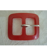 Vintage Red Lucite Buckle - $2.50