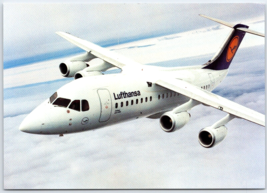 Postcard Lufthansa Cityliner Avro RJ85  aviation aircraft 1993 airplane jet - $4.78