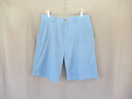Caribbean Joe men&#39;s shorts Size 34 blue walking Bermuda inseam 9-1/2&quot; golf - £11.44 GBP