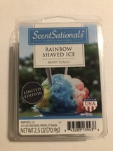 SCENTSATIONALS RAINBOW SHAVED ICE 2.5 OZ WAX MELTS - £3.94 GBP