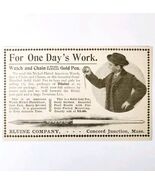 Bluine Company Watch Gold Pen 1897 Advertisement Victorian Jewelry Gifts... - $363.77 MXN