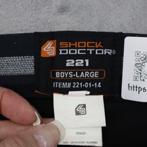 Shock Doctor Shorts Boys L Black 221 Core Compression Pull On Elastic Waist - $25.72