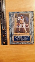 sammy sosa 66 home runs 1998 season baseball plaque - £3.10 GBP