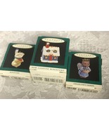 Hallmark Kitten Angel, Bunny, Lighted House Miniatures/ Ornaments Group (3) - $17.53 CAD