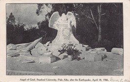 PALO ALTO STANFORD UNIVERSITY CA~ANGEL OF GRIEF AFTER 1906 EARTHQUAKE~PO... - $11.62