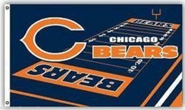 Chicago Bears NFL 3 x 5 Field Yard Flag Pole Fan Banner Tailgate Home Ba... - £11.77 GBP