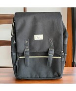Ronyes Rucksack Backpack Laptop Bag Waterproof Canvas Black Magnetic School - £21.28 GBP