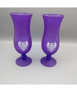 Medieval Times Goblet Tournament Collectors Chalice Frosted Purple Set Of 2 - $19.41 CAD