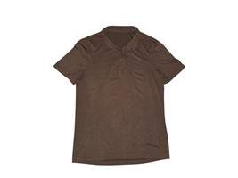 Lululemon Propel Polo Men&#39;s Sz Medium Brown Earth - $14.25