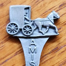 Amish Country Carriage and Horse Collector Souvenir Spoon 3.5 in Pewter - $9.49