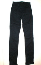 New J Brand Womens Jeans Mid Rise Rail Carbon Blue 24 Skinny Straight Da... - $207.89